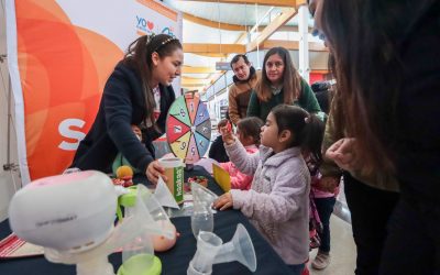 Corporación Municipal de Salud celebró la Semana de la Lactancia Materna con una colorida feria en Espacio Urbano